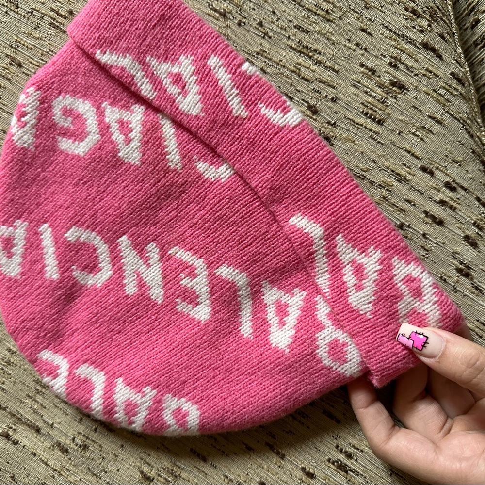 Balenciaga All Over Logo Beanie